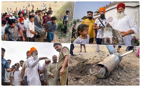 मिसाइल के नाम पर पीपा और कनस्तर... खेतों में पड़े पाकिस्तानी फुस्स बमों ...