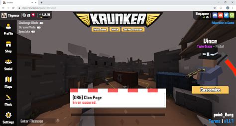 Can't open my clan page? Pls help I want to accept new members :( : r/KrunkerIO