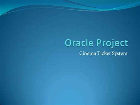 What Is a Project in Oracle 的图像结果