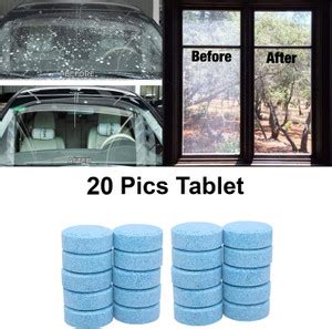 GOLDINKS 20PCS Car Glass Cleaner Wiper Detergent Effervescent ...