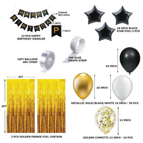 80 Pcs DIY Happy Birthday Kit – PartyDecor Mall