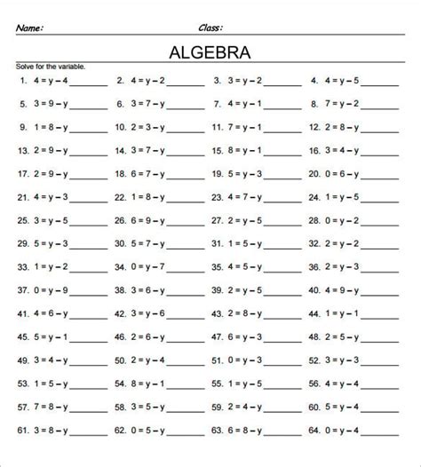 Grade 7 Algebra Equations 的图像结果