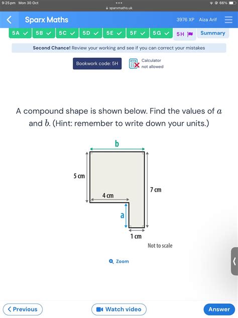 COMPOUND SHAPE Find value of A and b - Brainly.in