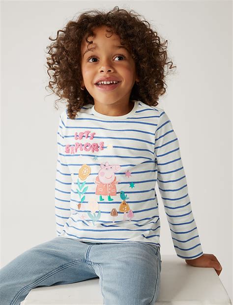 Buy Pure Cotton Peppa Pig™ Top at Marks & Spencer