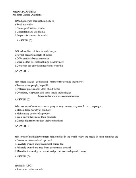 Event Management mcq - MEDIA PLANNING Multiple Choice Questions. Media ...