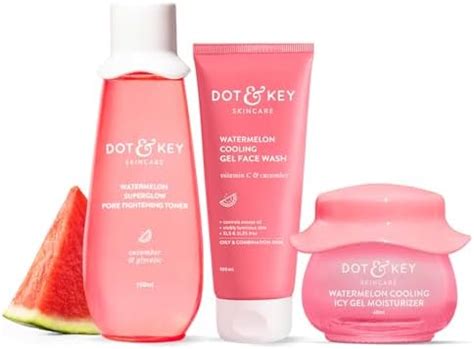 Dot & Key Watermelon CTM Kit | Cleanser 100ml, Toner 150ml, Moisturizer ...