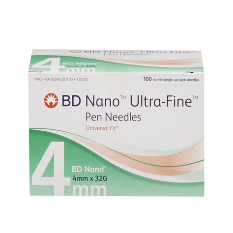 BD Becton Dickinson Ultra-Fine Nano 4mm Pen Needle