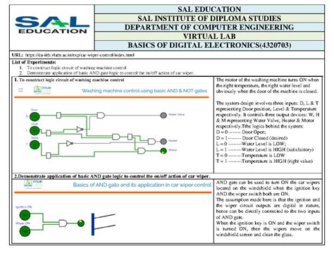 VIRTUAL LAB: EXPERIMENTS IN BASICS OF DIGITAL ELECTRONICS (4320703 ...