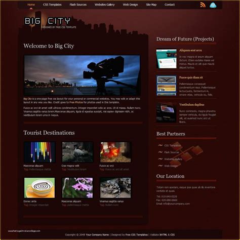 Free HTML Web Templates Of Free Css Templates Free Css Website ...