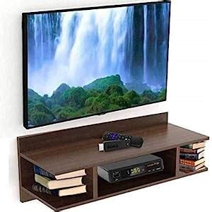 Furniture Cafe Wooden TV Cabinet Wall Shelves, Set Top Box Stand TV ...