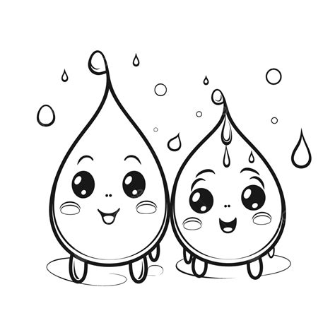 Water Drop Black And White Water Droplet Logo Stock Illustrations