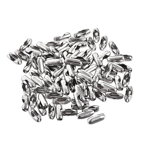 uxcell Ball Chain Connector, 2mm Ball Chains Clasp Crimp Clips Link ...