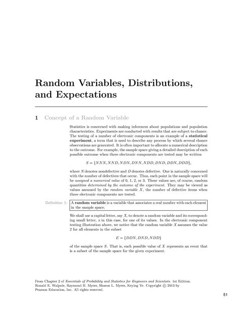 Random Variables - notes on statistics - Random Variables ...