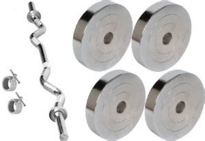 srishti enterprises 20 kg 20KG Home Gym Set With 4 Ft Curl Bar Rod Gym ...