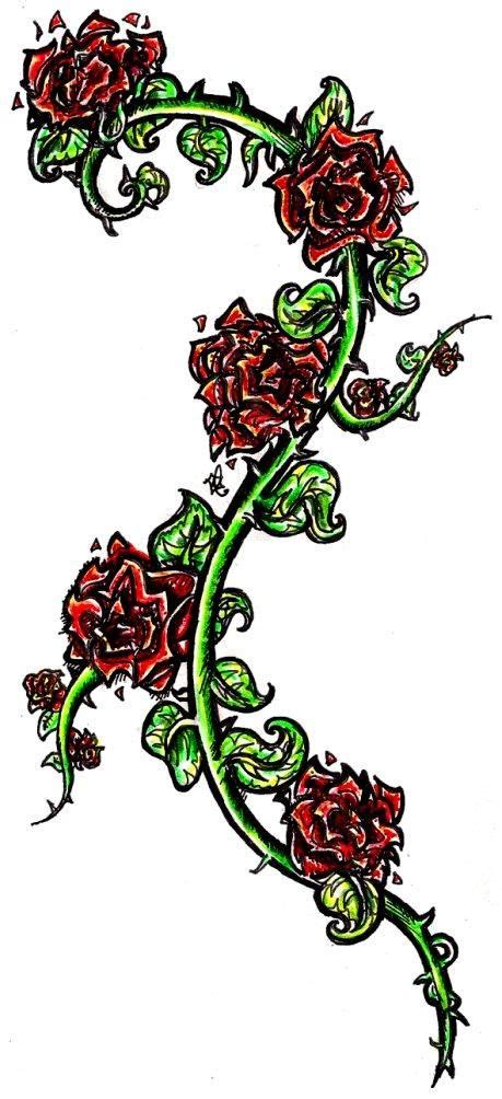 Rose Vine Drawing Designs at GetDrawings | Free download