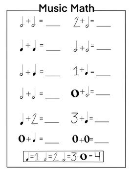 Image result for Music Math Multiplication Worksheets