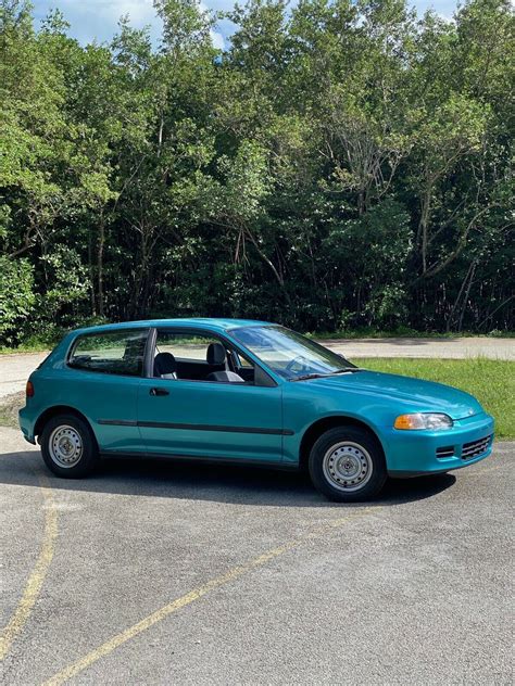 1992 Honda Civic Hatchback Green FWD Manual DX for sale