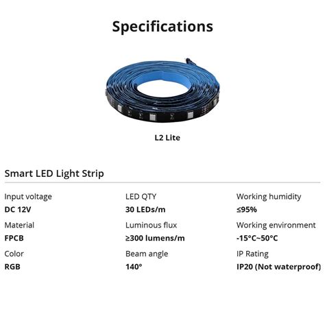 SONOFF L2 Lite LED Strip Light 5M EU Flexible Smart RGB Tape Lights ...