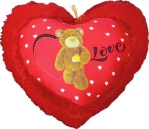 labeeb Extra Soft Heart Cushion Valentine's Special For Couples (Red ...