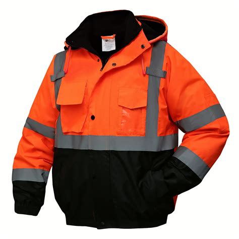 SKSAFETY High Visibility Reflective Jackets for Men, Waterproof Class 3 ...