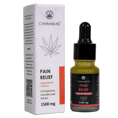 Cannabliss Pain Relief 1500 mg Oil, 10 ml | Uses, Benefits, Price ...