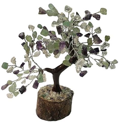 Sahib Healing Crystals Amethyst Clear Quartz Green Aventurine Tree ...