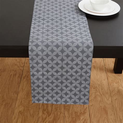 Buy Marshmallow Carbon Cotton Printed Table Runner from Home Centre at ...