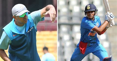 19-Year-Old Opening Batsman Shubman Gill Credits Rahul Dravid's ...