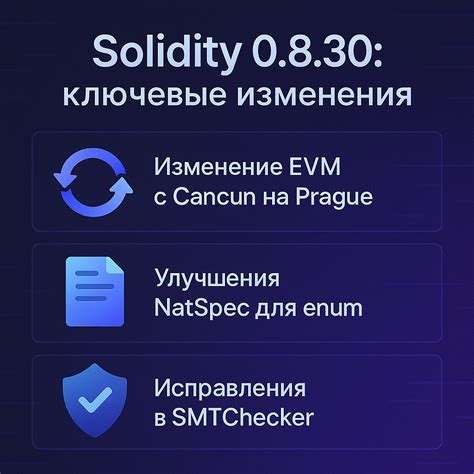 Технический анализ релиза Solidity 0.8.30 — Teletype