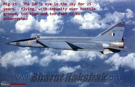 Indian Aviation: MiG-25 Foxbat in the Indian Air Force - Team-BHP