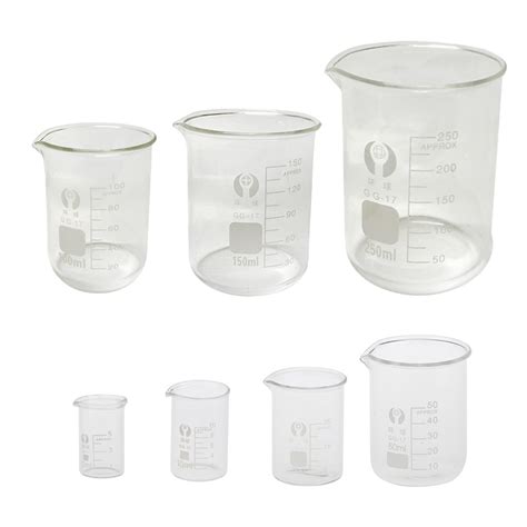 Buy Shiwaki 6 Sizes Assorted Transparent Glass Measuring Cup Graduated ...