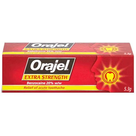 Buy Orajel Dental Gel Toothache Relief Gel, 5.3g - Dock Pharmacy