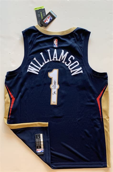 Zion Williamson Signed New Orleans Pelicans Jersey -BLUE - The ...