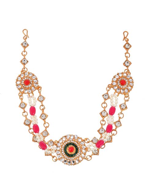 Buy Traditional Rajputi Matha Patti Mehri Headchain for Women Online at ...