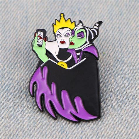 Villains Selfie ‘Evil Queen and Maleficent’ Enamel Pin – Distinct Pins
