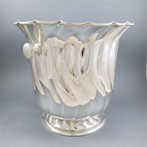 20th Solid Silver Champagne Bucket at 1stDibs