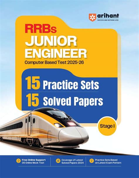 Arihant RRBs Junior Engineer CBT Stage I 2025–26 | 15 Practice Sets ...