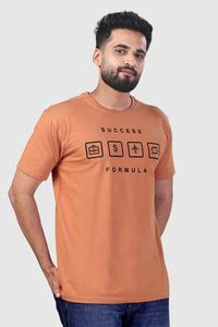 Harmony Graphic Print Men Round Neck Brown T-Shirt - Buy Harmony ...
