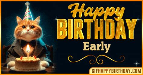 🎉 Happy Birthday Early GIF 🎂 Funny & Personalized Animated Wishes