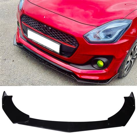 Keepdsgn Glossy Black Front Bumper Lip Splitter Spoiler for India | Ubuy