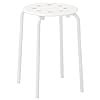 Ikea Steel - Marius Stool Stackable - ( White ), 46 cm, 5 cm : Amazon ...