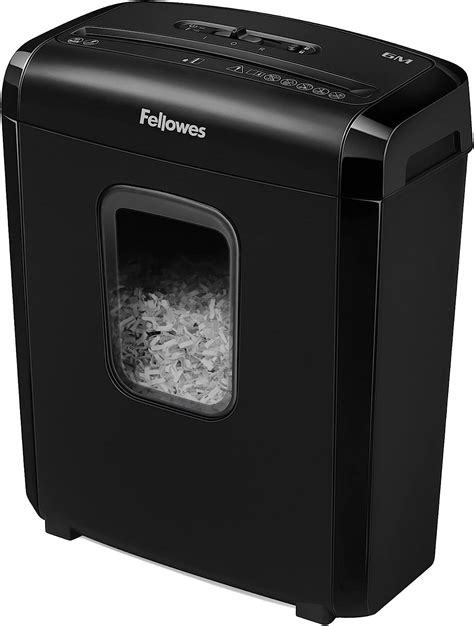Fellowes Paper Shredder for Home Office Use 6 Sheet Mini Cut Shredder ...
