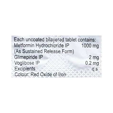 Zoryl Mv 2mg Forte Strip Of 10 Tablets: Uses, Side Effects, Price ...