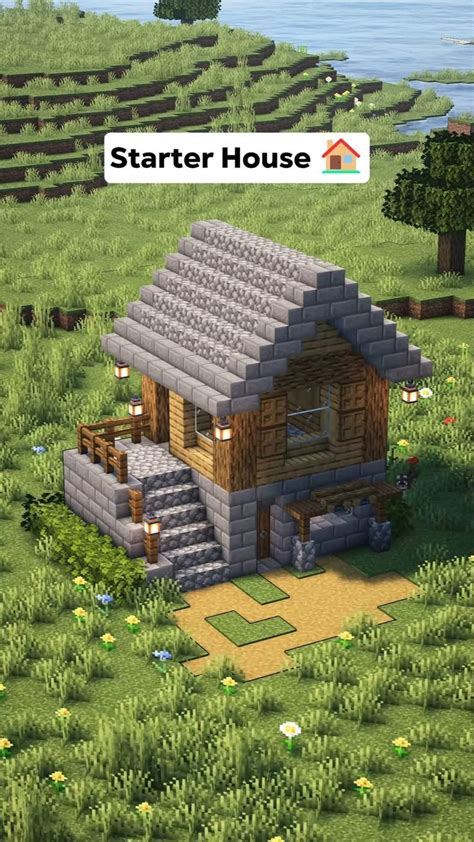 Image result for Minecraft Small Starter House Tutorial