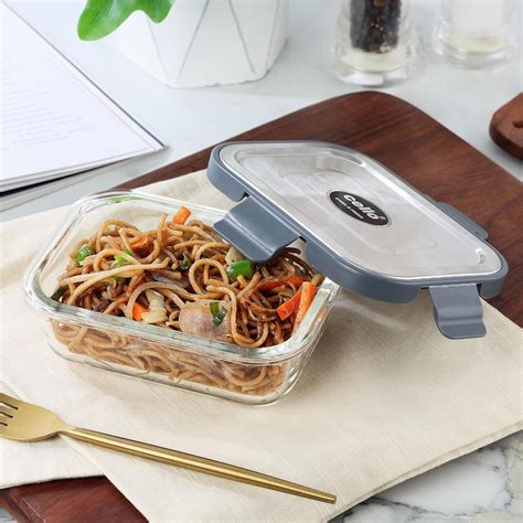 Buy Cello Steel-O Fresh Rectangle Borosilicate Glass Container | Air ...