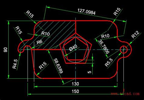 CAD平面绘图习题—适合于AutoCAD、中望CAD、CAXA、浩辰CAD_CAD技巧_玩软件 - 第9页 _我要玩起