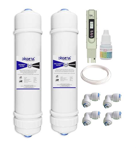 Dissora Advance 10 Inch Inline Sediment and Pre Activated Carbon Block ...