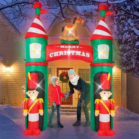 Buy JETEHO 9FT Christmas Inflatable Archway Outdoor Decorations with ...