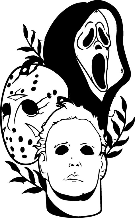 Horror Trio SVG Michael Myers Ghostface Jason Voorhees - Etsy Österreich