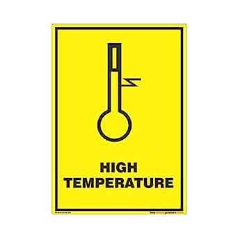 buysafetyposters.com - High Temperature Zone Caution Sign in English ...